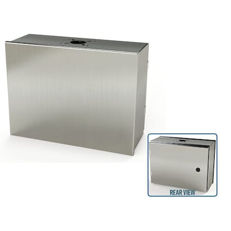 Saginaw Control & Engineering 1/4 Turn Latch Electrical Enclosures, 12 in H, 6 in D, 16 in W, NEMA 3R, 4, 4X, 12, 13 SCE-12HMI1606SSLP